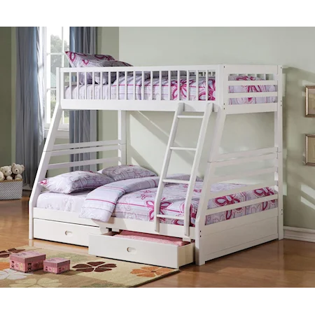 Transitional Twin Over Full Bunkbed